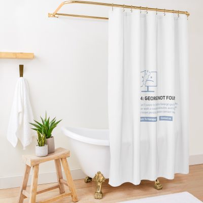 Georgenotfound 404 Shower curtain Official Haikyuu Merch