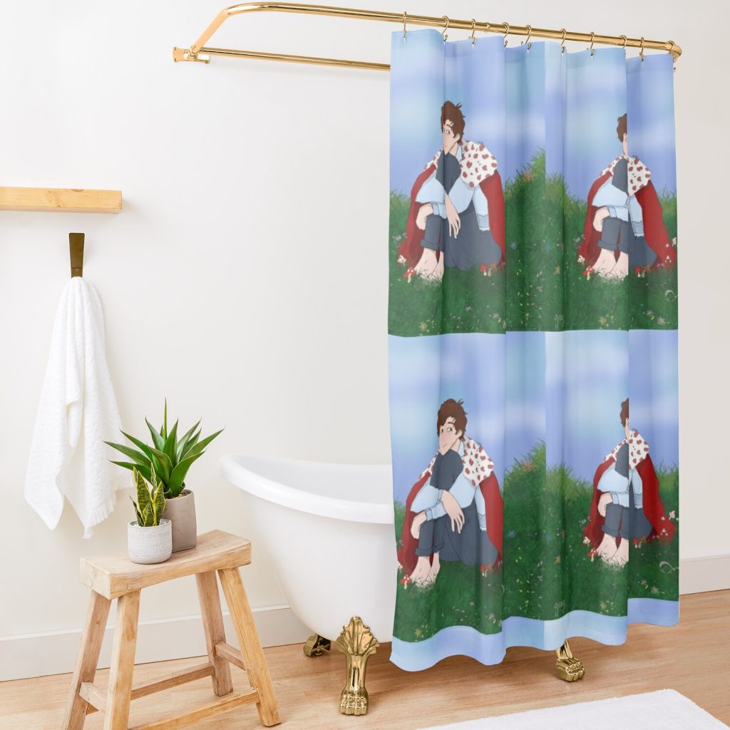 Georgenotfound Shower curtain Official Haikyuu Merch